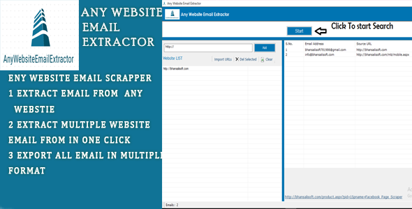 All Website Email Scrapper and Extractor Software